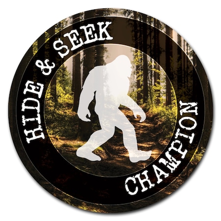 Hide N Seek Champion Circle Vinyl Laminated Decal